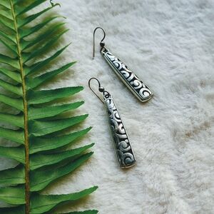 "Old Brighton" Classic Bar Earrings, Brighton Jewelry, MCM Earrings, Designer